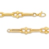 Thumbnail Image 3 of 10.4mm Oval Link Chain Bracelet in Hollow 10K Gold - 7.5"