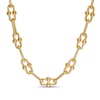 Thumbnail Image 0 of 10.4mm Oval Link Chain Necklace in Hollow 10K Gold - 17"