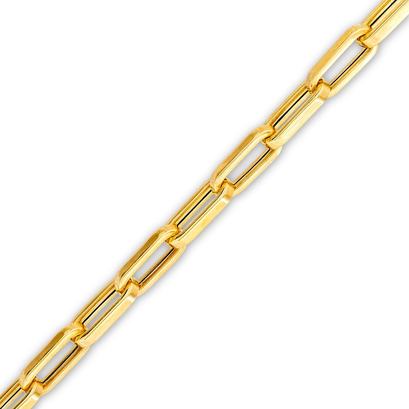Main Image 1 of 4.0mm Paper Clip Link Chain Bracelet in Hollow 10K Gold - 7.5"