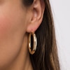 Thumbnail Image 2 of 30.0mm Tube Hoop Earrings in 14K Gold