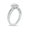 Thumbnail Image 3 of Celebration Ideal 3/4 CT. T.W. Certified Cushion-Cut Diamond Frame Split Shank Engagement Ring in 14K White Gold (I/I1)