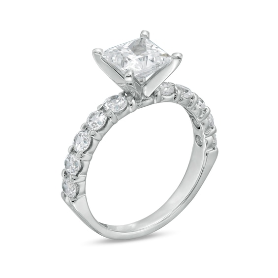 2-1/2 CT. T.w. Princess-Cut Diamond Engagement Ring in 14K White Gold (I/I2)