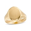 Thumbnail Image 1 of Multi-Finish Signet Ring in 10K Gold - Size 7