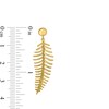 Thumbnail Image 2 of Diamond-Cut Feather Drop Earrings in 10K Gold