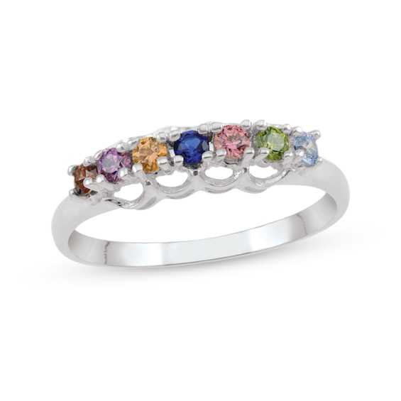 Mother's Gemstone Ring (3-7 Stones)