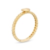 Thumbnail Image 2 of Mini Puff Heart Bead Shank Stackable Band in 10K Gold