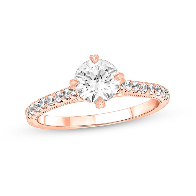 Main Image 1 of 1 CT. T.W. Diamond Engagement Ring in 14K Rose Gold (I/I2)