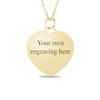 Thumbnail Image 2 of Engravable Your Own Handwriting Rope Frame Heart Pendant in 10K White, Yellow or Rose Gold (1 Image and 2 Lines)