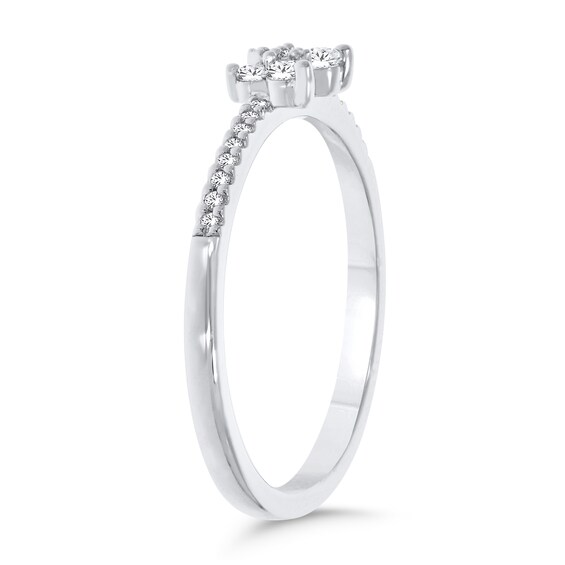 1/5 CT. T.w. Diamond Butterfly Ring in Sterling Silver