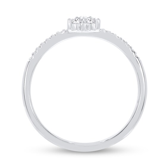 1/5 CT. T.w. Diamond Butterfly Ring in Sterling Silver