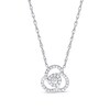 Thumbnail Image 1 of 1/5 CT. T.W. Composite Diamond Spiral Necklace in Sterling Silver