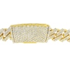 Thumbnail Image 2 of Men's 18.97 CT. T.W. Diamond Cuban Link Chain Necklace in Solid 14K Gold - 22"
