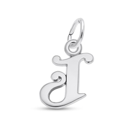 Rembrandt Charms® Cursive "J" Initial in Sterling Silver