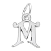 Thumbnail Image 1 of Rembrandt Charms® Cursive "M" Initial in Sterling Silver