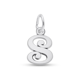 Rembrandt Charms® Cursive "S" Initial in Sterling Silver
