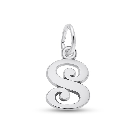 Rembrandt Charms® Cursive "S" Initial in Sterling Silver