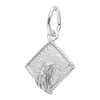 Thumbnail Image 1 of Rembrandt Charms® Textured Graduation Cap in Sterling Silver