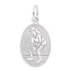 Thumbnail Image 1 of Rembrandt Charms® Softball Player Disc in Sterling Silver