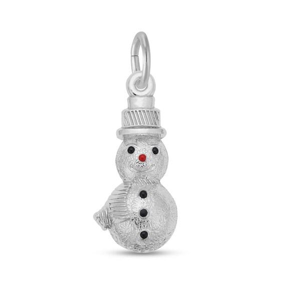 Rembrandt CharmsÂ® Snowman in Sterling Silver