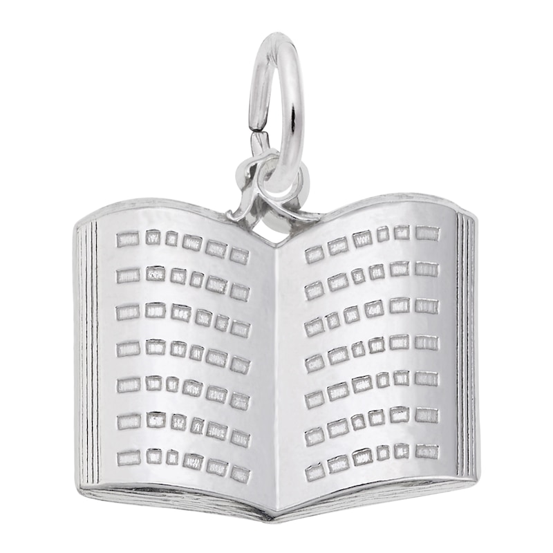 Main Image 1 of Rembrandt Charms® Open Book in Sterling Silver