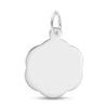 Thumbnail Image 2 of Rembrandt Charms® "godmother" Scalloped Disc in Sterling Silver