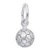Thumbnail Image 1 of Rembrandt Charms® Puffed Soccer Ball in Sterling Silver