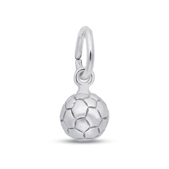 Zales NCAA Team Logo Football Pendant in Sterling Silver (Select Team)