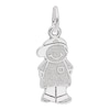 Thumbnail Image 1 of Rembrandt Charms® Child with Baseball Hat in Sterling Silver