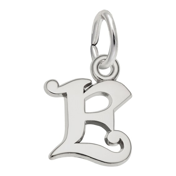 Rembrandt Charms® Cursive "E" Initial in Sterling Silver