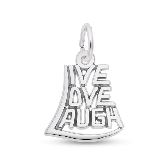 Rembrandt Charms® "Live Love Laugh" in Sterling Silver