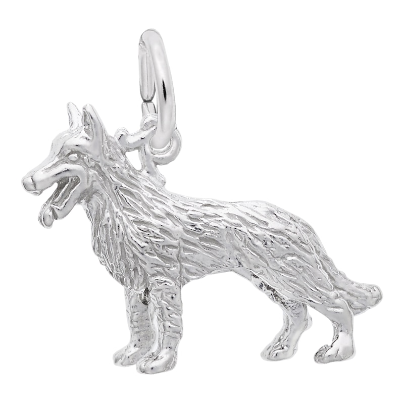 Main Image 1 of Rembrandt Charms® German Shepherd in Sterling Silver