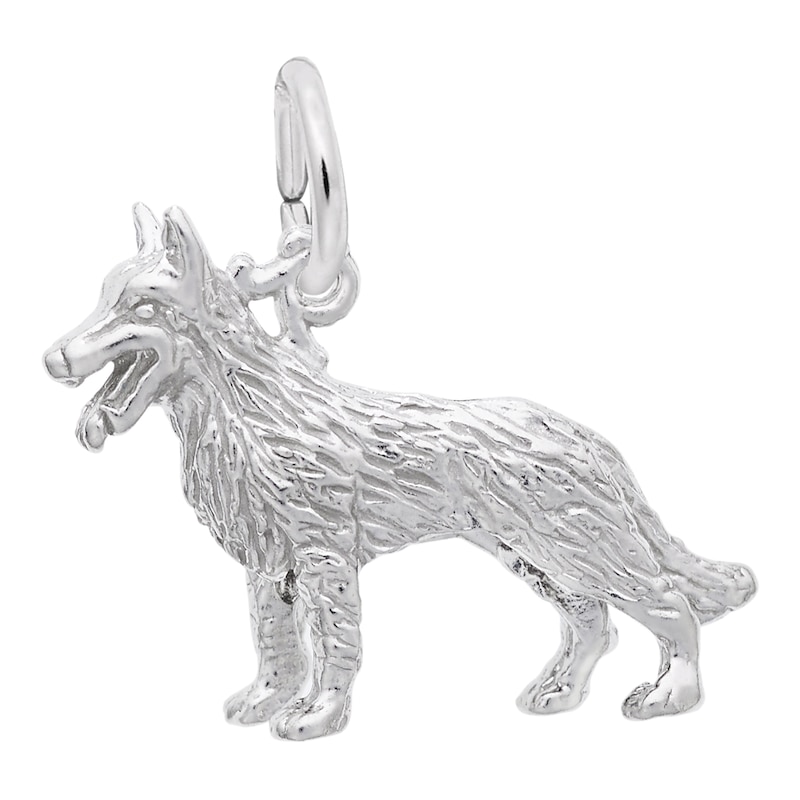 Rembrandt Charms® German Shepherd in Sterling Silver