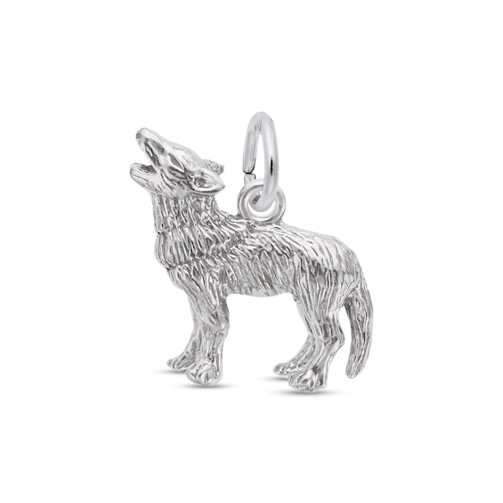 Rembrandt CharmsÂ® Wolf in Sterling Silver