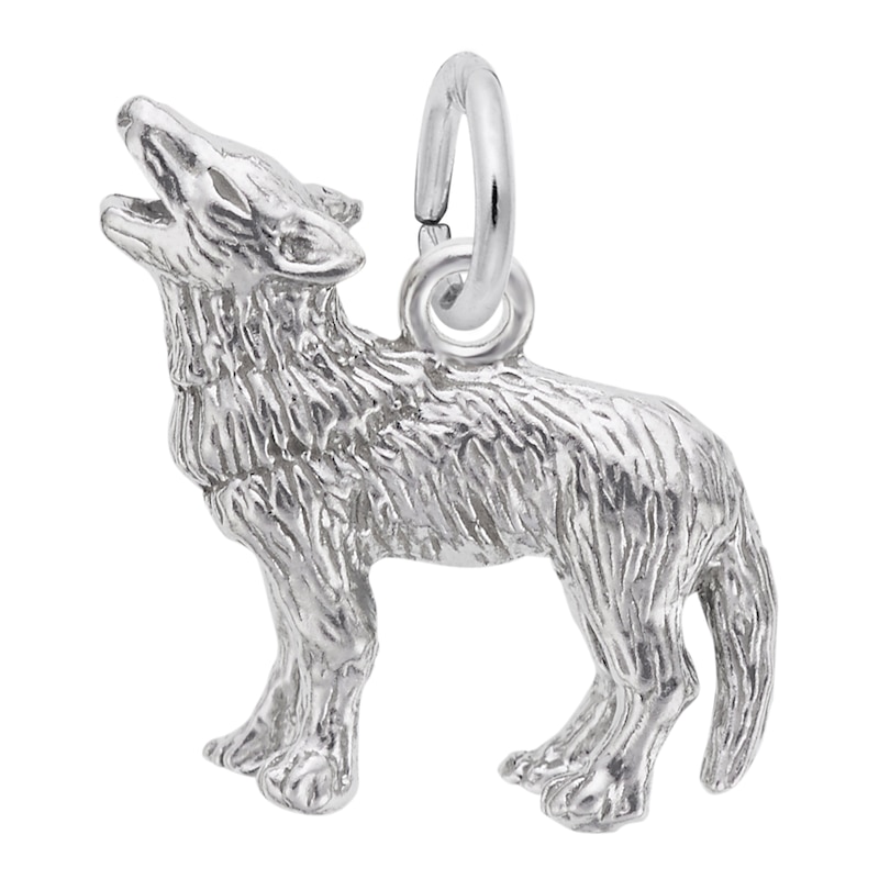 Main Image 1 of Rembrandt Charms® Wolf in Sterling Silver