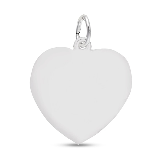 Rembrandt CharmsÂ® "Grandma" Heart Disc in Sterling Silver
