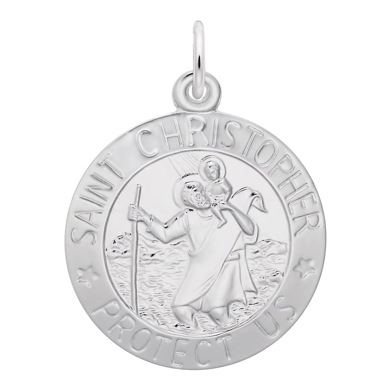 Rembrandt Charms® Saint Christopher Medallion in Sterling Silver