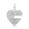 Thumbnail Image 2 of Rembrandt Charms® Key Outline Heart in Sterling Silver