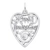 Thumbnail Image 1 of Rembrandt Charms® "Happy Anniversary" Heart in Sterling Silver
