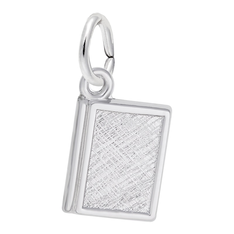 Rembrandt Charms® Textured Closed Book in Sterling Silver