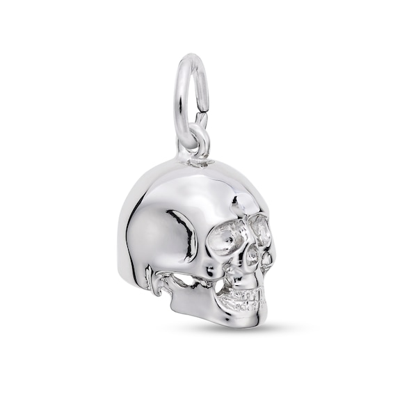 Rembrandt CharmsÂ® Skull in Sterling Silver