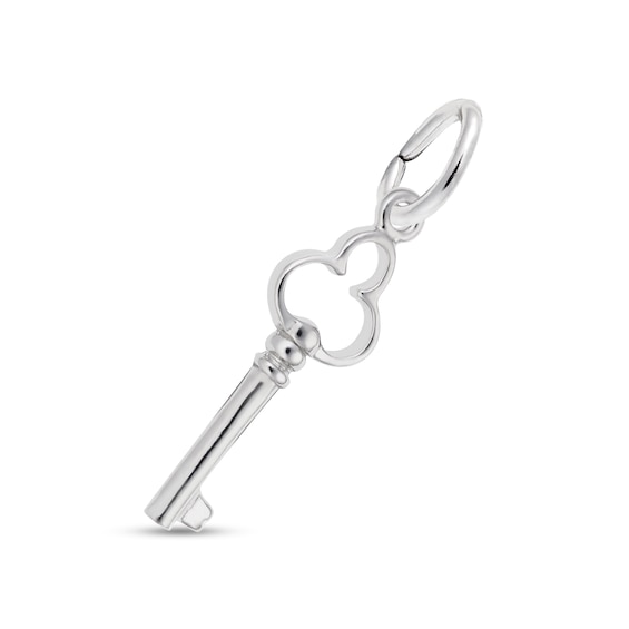 Rembrandt CharmsÂ® Clover-Top Key in Sterling Silver