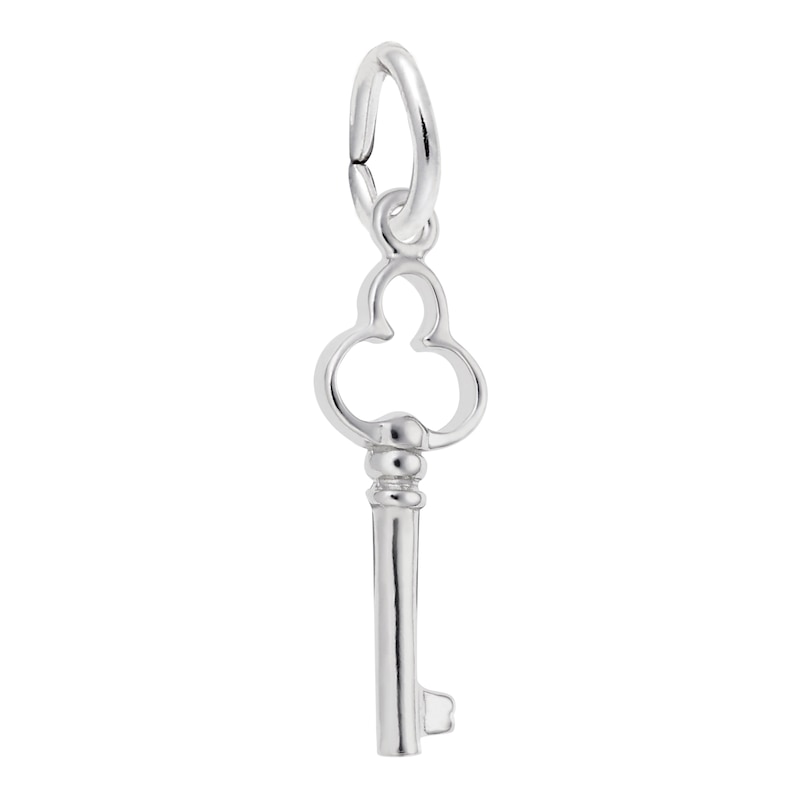 Main Image 1 of Rembrandt Charms® Clover-Top Key in Sterling Silver