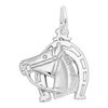 Thumbnail Image 0 of Rembrandt Charms® Horse Head with Horseshoe in Sterling Silver