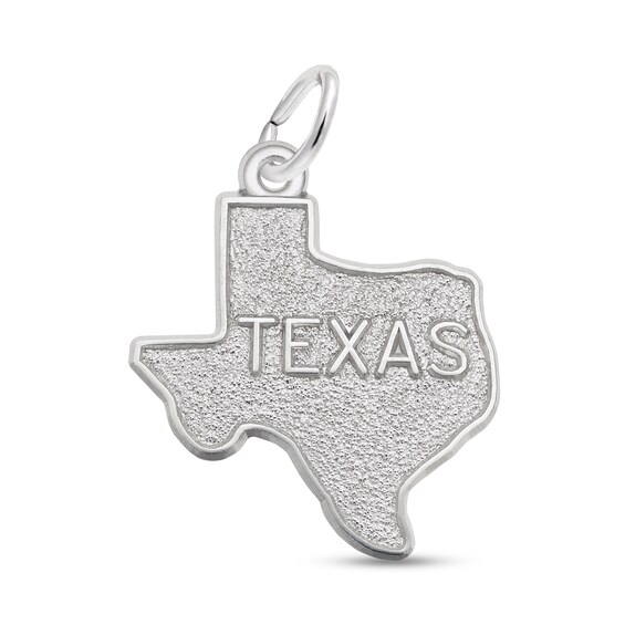 Rembrandt CharmsÂ® Texas State in Sterling Silver