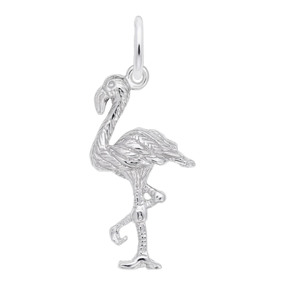 Rembrandt CharmsÂ® Standing Flamingo in Sterling Silver