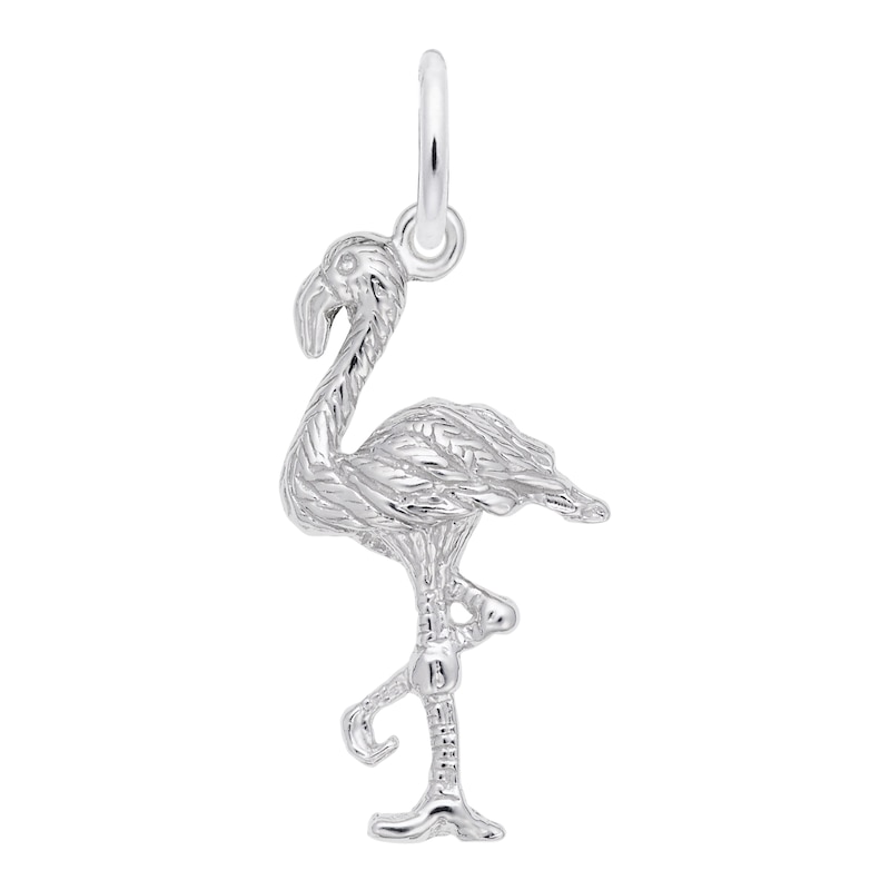 Main Image 1 of Rembrandt Charms® Standing Flamingo in Sterling Silver