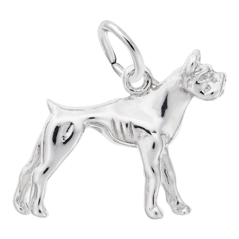 Main Image 1 of Rembrandt Charms® Boxer in Sterling Silver