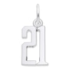 Thumbnail Image 1 of Rembrandt Charms® Number "21" in Sterling Silver