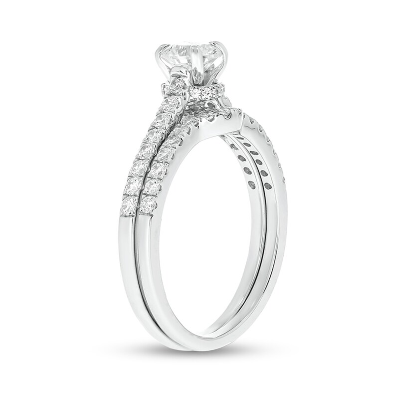 Main Image 2 of 1 CT. T.W. Diamond Bridal Set in 14K White Gold (I/I2)