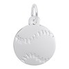 Thumbnail Image 0 of Rembrandt Charms® Baseball in Sterling Silver